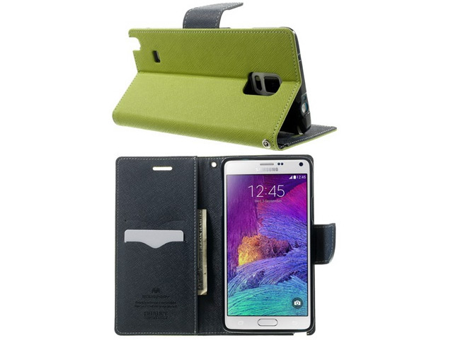 Чехол Mercury Goospery Fancy Diary Case для Samsung Galaxy Note 4 N910 (зеленый, кожаный)