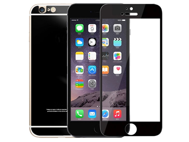 Защитная пленка Yotrix Glass NanoSlim для Apple iPhone 6 (стеклянная, черная)