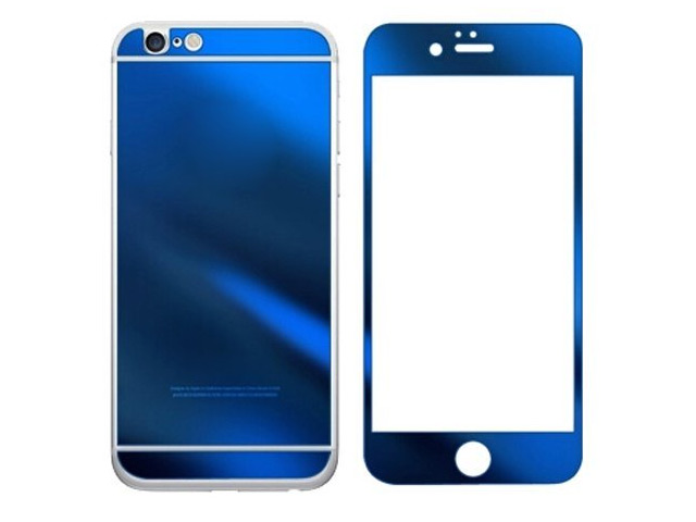 Защитная пленка Yotrix Glass NanoSlim для Apple iPhone 6 (стеклянная, темно-синяя)