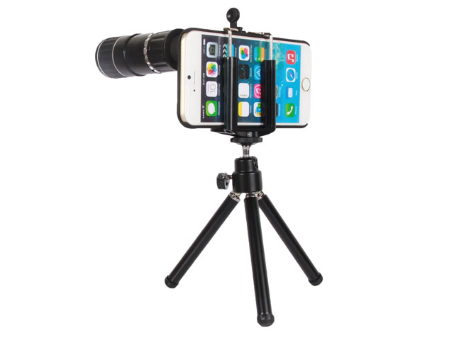Чехол с объективом Hautik для Apple iPhone 6 (Telephoto 12X, телеобъектив, пластиковый корпус)