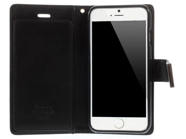 Чехол Mercury Goospery Rich Diary для Apple iPhone 6 (черный, кожаный)