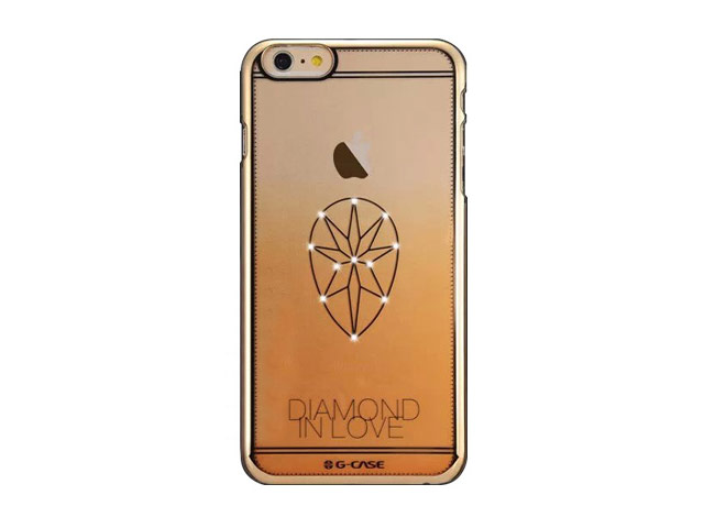 Чехол G-Case Diamond in Love Series для Apple iPhone 6 (золотистый, пластиковый)