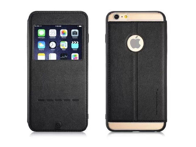 Чехол G-Case Sense Series для Apple iPhone 6 (черный, кожаный)