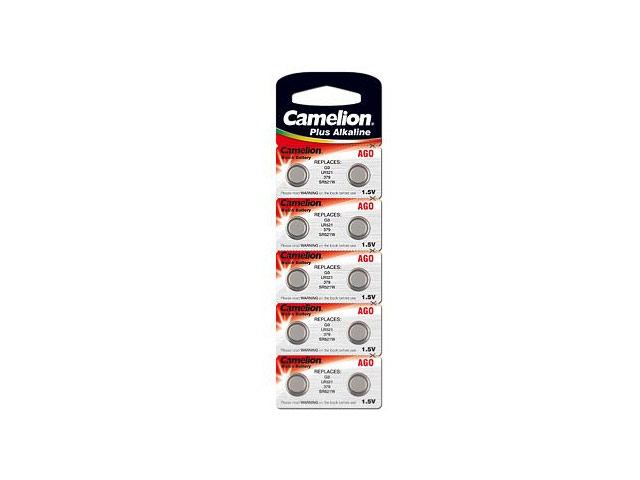 Комплект батареек Camelion (размер AG0, 1.5V, 10 шт., Alkaline)