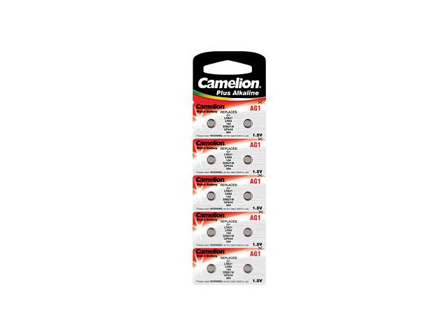 Комплект батареек Camelion (размер AG1, 1.5V, 10 шт., Alkaline)