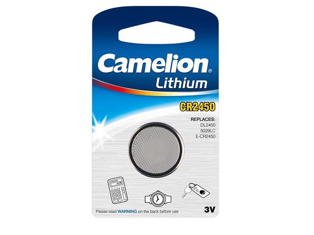 Батарейка Camelion (размер CR2450, 1 шт., 3V, Li)
