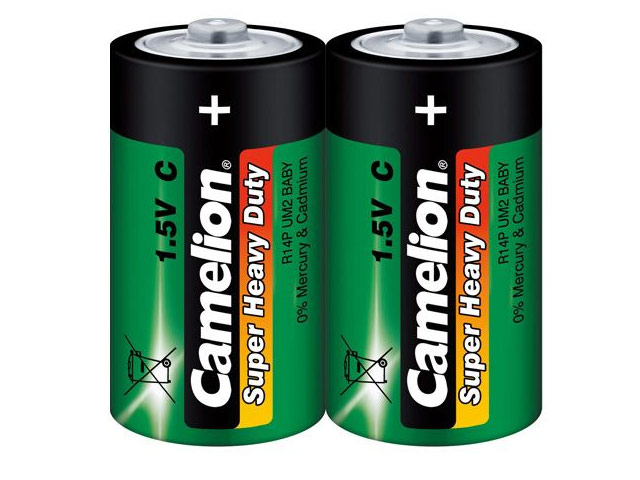 Комплект батареек Camelion (размер C, 2 шт., 1.5V, солевые)