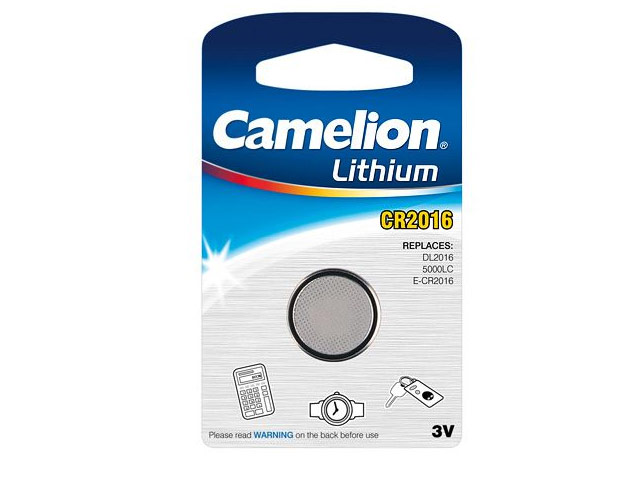 Батарейка Camelion (размер CR2016, 1 шт., 3V, Li)