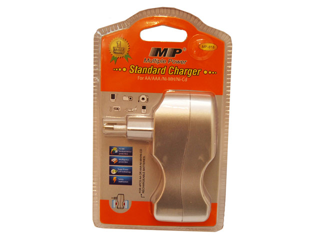 Зарядное устройство MP 818 сетевое (зарядка 4 шт. x AA/AAA)