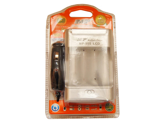 Зарядное устройство MP 905 сетевое/автомобильное (интеллектуальное, зарядка 4 шт. x AA/AAA)