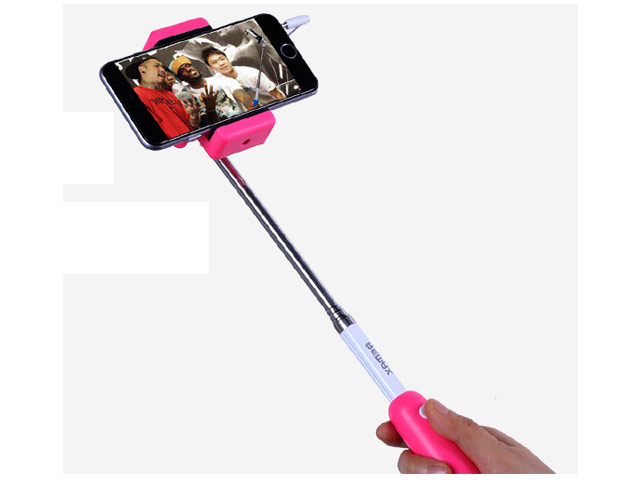 Монопод Remax Cable Selfie Stick универсальный (черный, проводной)