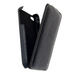 Чехол Yotrix FlipCase для Apple iPhone 4/4S (кожанный, черный)