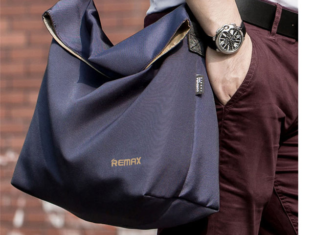 Сумка Remax Single Shoulder Bag #199 универсальная (темно-синяя, матерчатая)