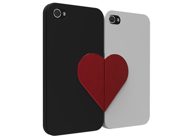 Чехол Ozaki iCoat Love для Apple iPhone 4/4S (белый/черный)