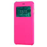 Чехол Yotrix FlipView case для Apple iPhone 6 (розовый, кожаный)