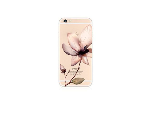 Чехол WhyNot Flowers Case для Apple iPhone 6 (серебристый, пластиковый)