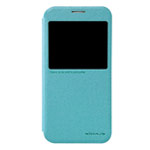 Чехол Nillkin Sparkle Leather Case для Samsung Galaxy S6 SM-G920 (голубой, винилискожа)
