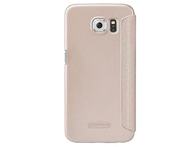 Чехол Nillkin Sparkle Leather Case для Samsung Galaxy S6 SM-G920 (золотистый, винилискожа)