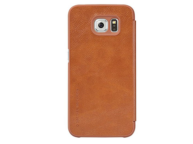 Чехол Nillkin Qin leather case для Samsung Galaxy S6 SM-G920 (коричневый, кожаный)