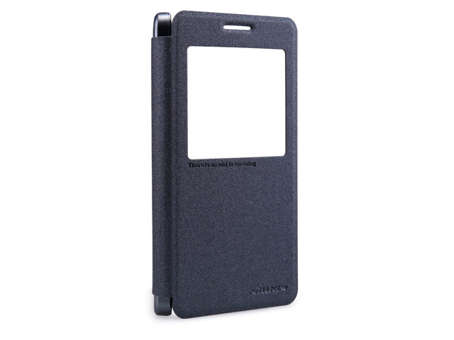 Чехол Nillkin Sparkle Leather Case для Samsung Galaxy A5 SM-A500 (темно-серый, винилискожа)