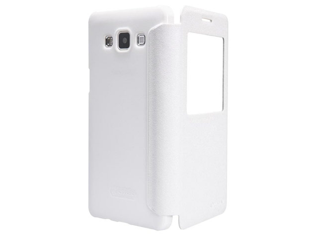 Чехол Nillkin Sparkle Leather Case для Samsung Galaxy A5 SM-A500 (белый, винилискожа)
