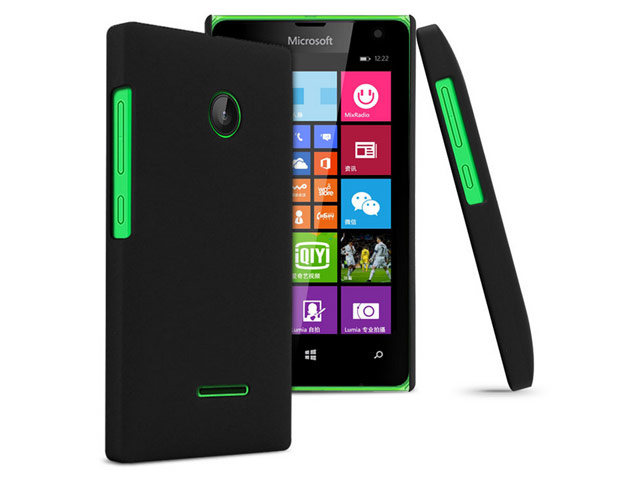 Чехол Yotrix HardCase для Microsoft Lumia 532 (черный, пластиковый)