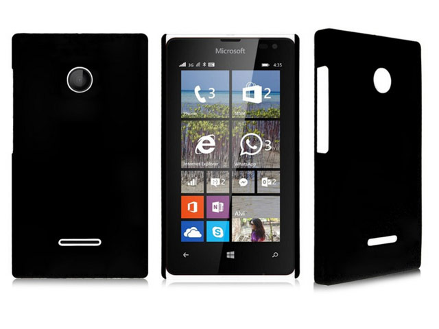 Чехол Yotrix HardCase для Microsoft Lumia 435 (черный, пластиковый)