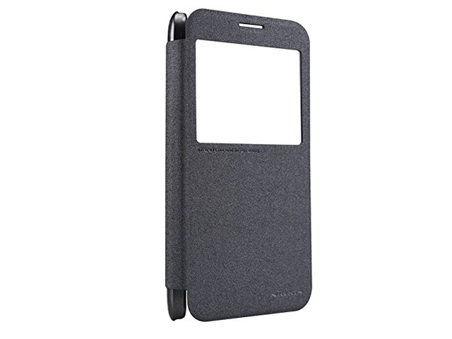 Чехол Nillkin Sparkle Leather Case для Samsung Galaxy E5 SM-E500 (темно-серый, винилискожа)