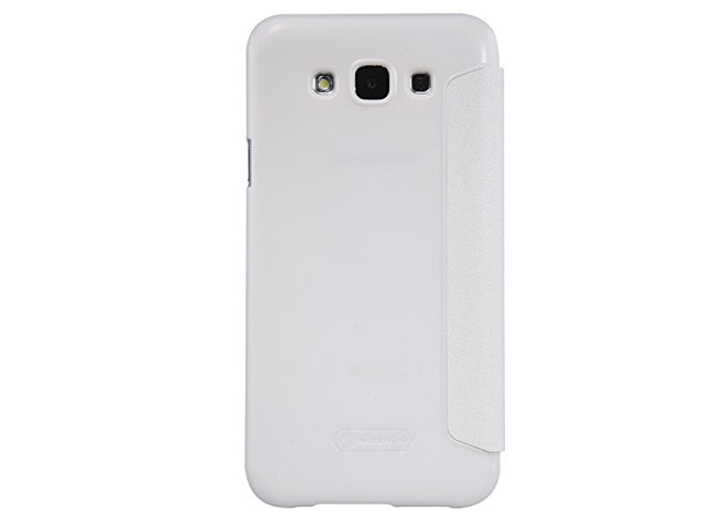 Чехол Nillkin Sparkle Leather Case для Samsung Galaxy E5 SM-E500 (белый, винилискожа)
