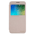 Чехол Nillkin Sparkle Leather Case для Samsung Galaxy E5 SM-E500 (золотистый, винилискожа)