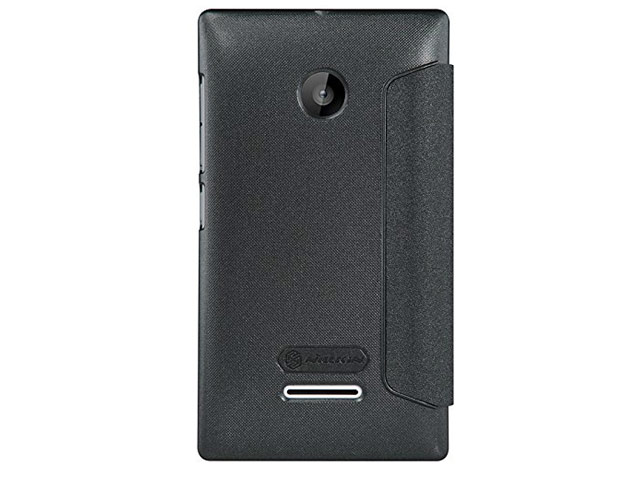 Чехол Nillkin Sparkle Leather Case для Microsoft Lumia 435 (темно-серый, винилискожа)
