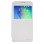 Чехол Nillkin Sparkle Leather Case для Samsung Galaxy E7 SM-E700 (белый, винилискожа)