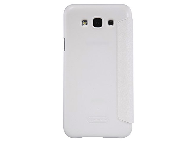 Чехол Nillkin Sparkle Leather Case для Samsung Galaxy E7 SM-E700 (белый, винилискожа)