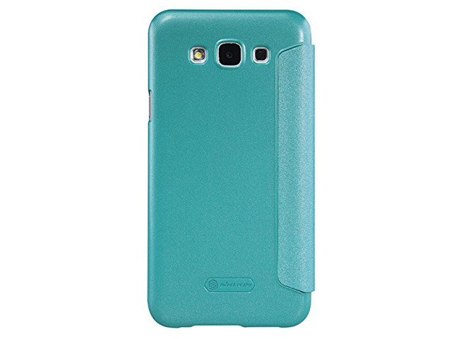 Чехол Nillkin Sparkle Leather Case для Samsung Galaxy E7 SM-E700 (голубой, винилискожа)