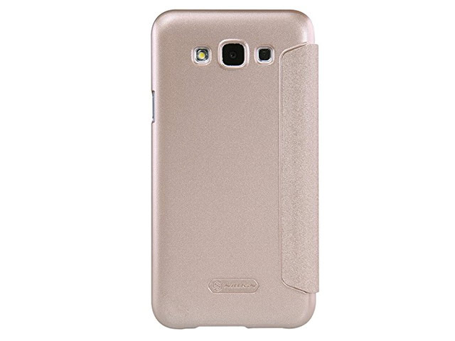 Чехол Nillkin Sparkle Leather Case для Samsung Galaxy E7 SM-E700 (золотистый, винилискожа)