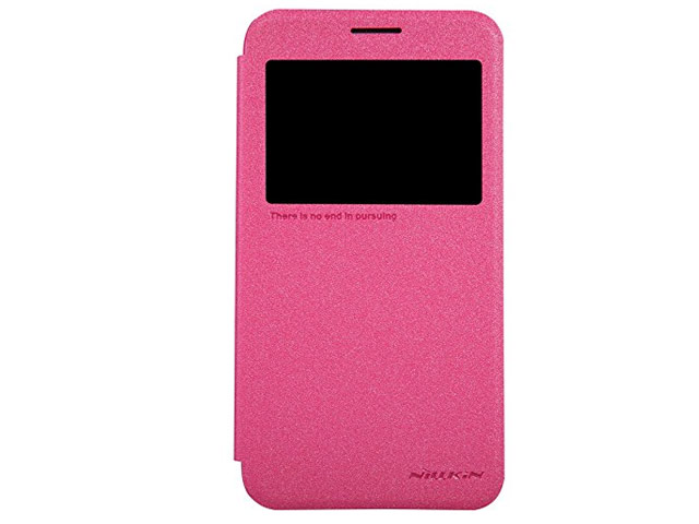 Чехол Nillkin Sparkle Leather Case для Samsung Galaxy Grand Max SM-G720 (розовый, винилискожа)