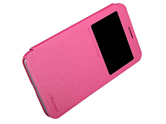 Чехол Nillkin Sparkle Leather Case для Samsung Galaxy Grand Max SM-G720 (розовый, винилискожа)