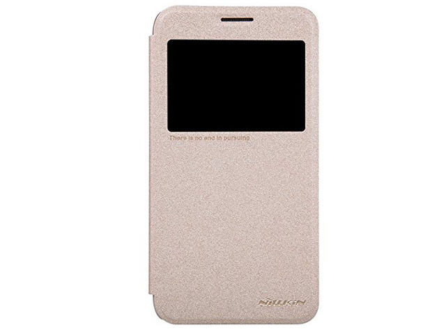 Чехол Nillkin Sparkle Leather Case для Samsung Galaxy Grand Max SM-G720 (золотистый, винилискожа)