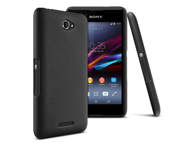 Чехол Yotrix HardCase для Sony Xperia E4 (черный, пластиковый)