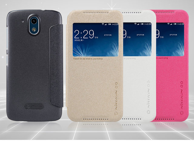 Чехол Nillkin Sparkle Leather Case для HTC Desire 526 (темно-серый, винилискожа)