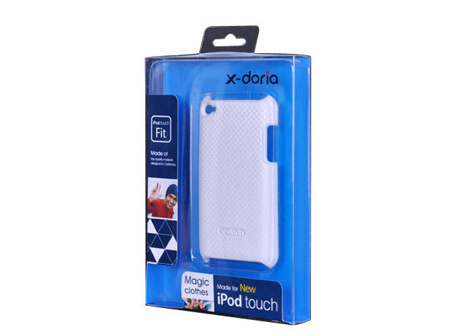 Чехол X-Doria Leather case для Apple iPod touch (4-th gen) (белый, кожанный)