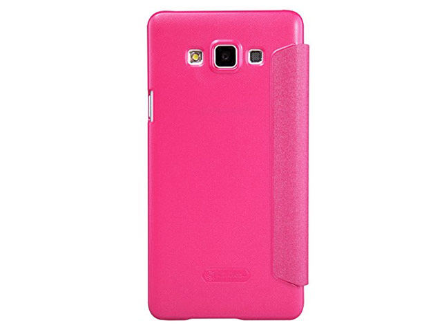 Чехол Nillkin Sparkle Leather Case для Samsung Galaxy A7 SM-A700 (розовый, винилискожа)