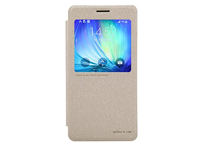 Чехол Nillkin Sparkle Leather Case для Samsung Galaxy A7 SM-A700 (золотистый, винилискожа)