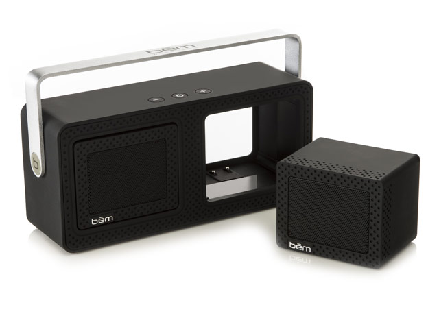Портативная колонка bem wireless Speaker Duo (черная, беспроводная, 2 динамика)