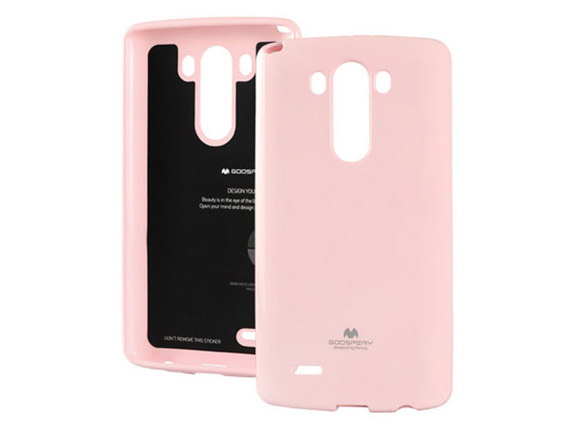Чехол Mercury Goospery Jelly Case для LG G4 F500 (розовый, гелевый)
