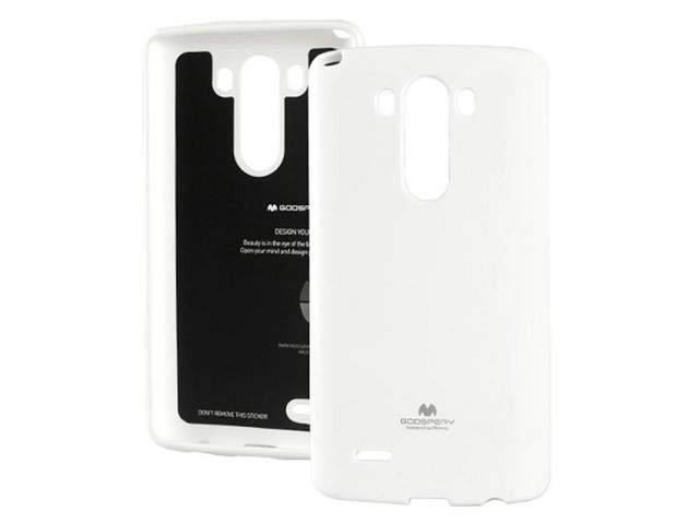 Чехол Mercury Goospery Jelly Case для LG G4 F500 (белый, гелевый)