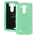 Чехол Mercury Goospery Jelly Case для LG G4 F500 (бирюзовый, гелевый)