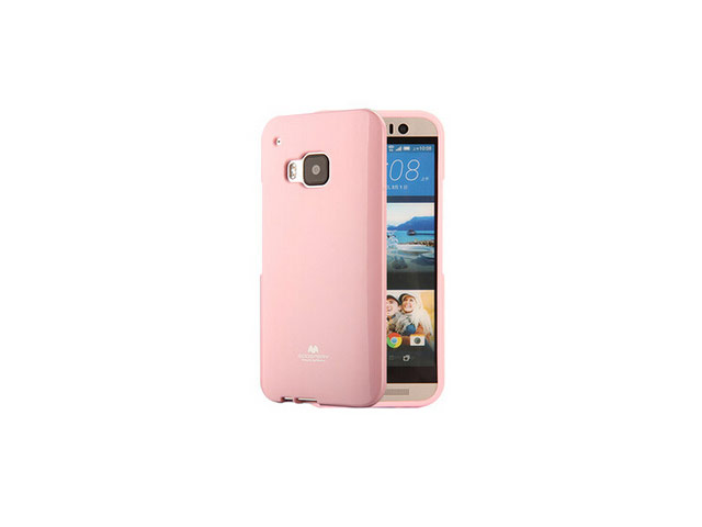 Чехол Mercury Goospery Jelly Case для HTC One M9 (розовый, гелевый)