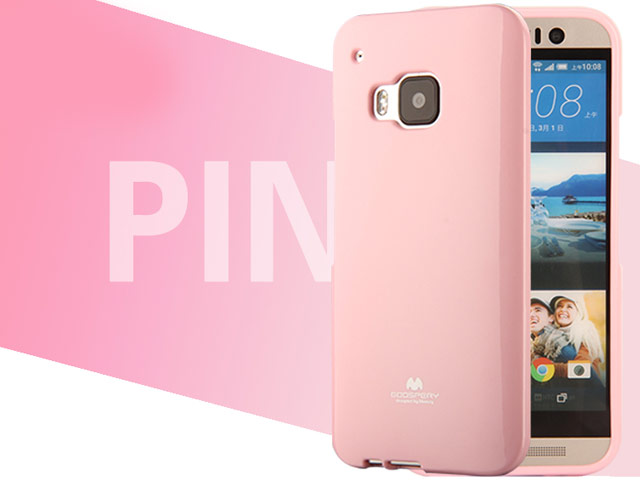 Чехол Mercury Goospery Jelly Case для HTC One M9 (розовый, гелевый)