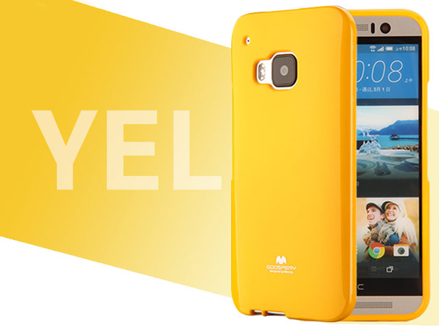 Чехол Mercury Goospery Jelly Case для HTC One M9 (оранжевый, гелевый)